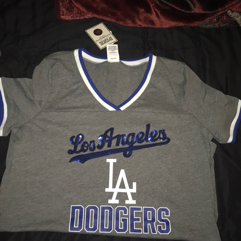 VS PINK dodgers shirt
